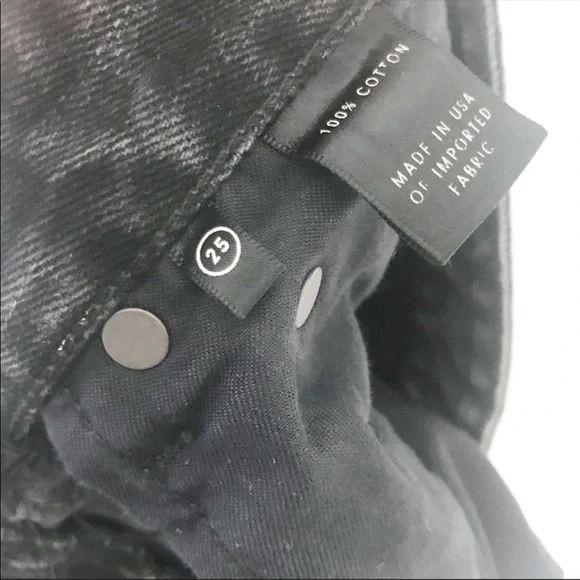 GRLFRND Cindy Distressed Black Jean Shorts 25 - Picture 8 of 10